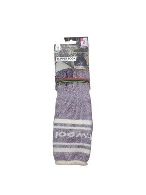 Smartwool Merino Wool Slipper Socks XL Unisex Tall Crew Maximum Cushion Purple